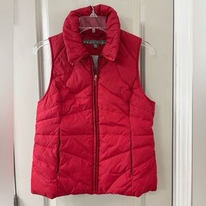 NWOT Kenneth Cole Reaction Red Puffer Vest